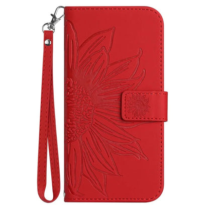HT04 For Xiaomi Redmi 13C 4G / Poco C65 4G Case Skin-touch Leather Folio Flip Cover with Wrist Strap