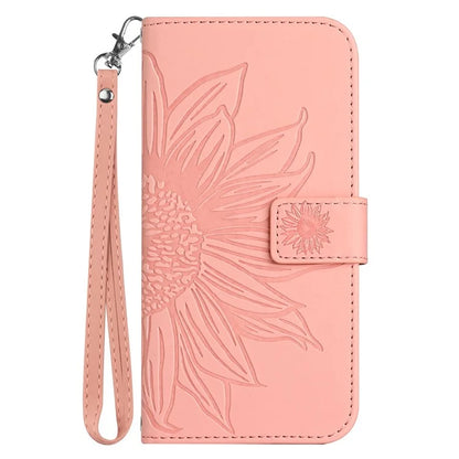 HT04 For Xiaomi Redmi 13C 4G / Poco C65 4G Case Skin-touch Leather Folio Flip Cover with Wrist Strap