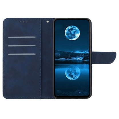 HT05 For Xiaomi Redmi 13C 4G / Poco C65 4G Case Imprinted Line Skin-touch PU Leather Stand Phone Cover
