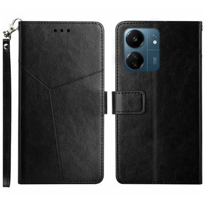 HT01 For Xiaomi Redmi 13C 4G / Poco C65 4G Case Imprinted Scratch-resistant Leather  Wallet Phone Cover