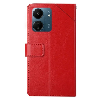 HT01 For Xiaomi Redmi 13C 4G / Poco C65 4G Case Imprinted Scratch-resistant Leather  Wallet Phone Cover