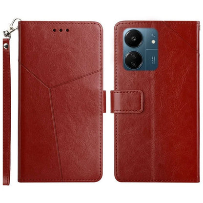 HT01 For Xiaomi Redmi 13C 4G / Poco C65 4G Case Imprinted Scratch-resistant Leather  Wallet Phone Cover