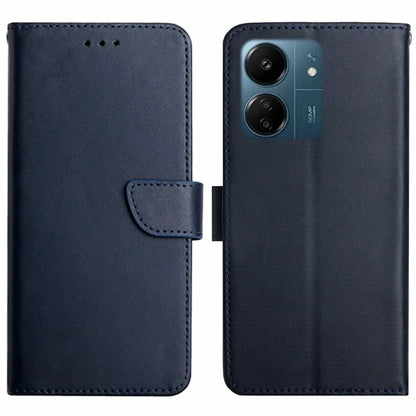 HT02 For Xiaomi Redmi 13C 4G / Poco C65 4G Case Genuine Cow Leather Nappa Texture Phone Cover
