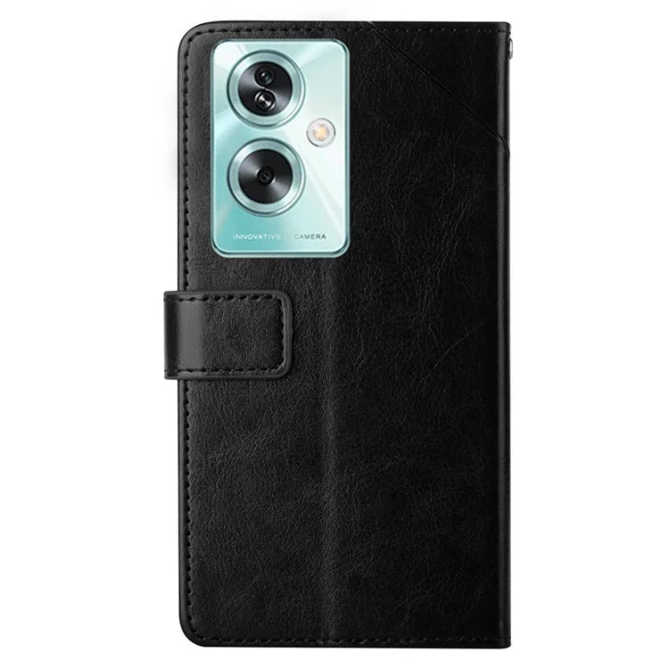 HT01 For Oppo A79 5G / A2 5G Case Scratch-resistant Imprinted Leather Phone Protector