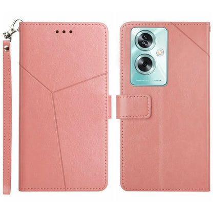HT01 For Oppo A79 5G / A2 5G Case Scratch-resistant Imprinted Leather Phone Protector