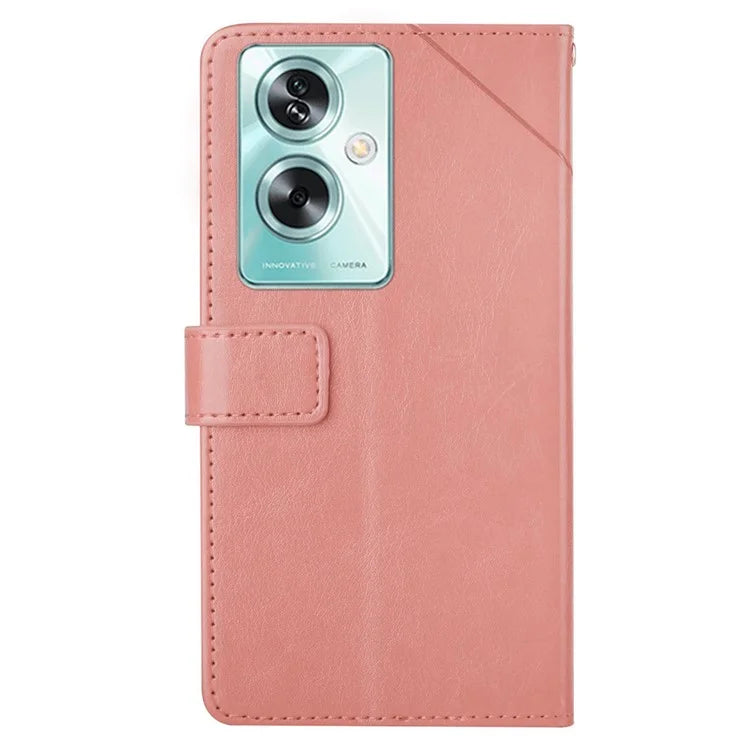 HT01 For Oppo A79 5G / A2 5G Case Scratch-resistant Imprinted Leather Phone Protector