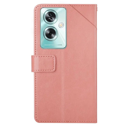 HT01 For Oppo A79 5G / A2 5G Case Scratch-resistant Imprinted Leather Phone Protector
