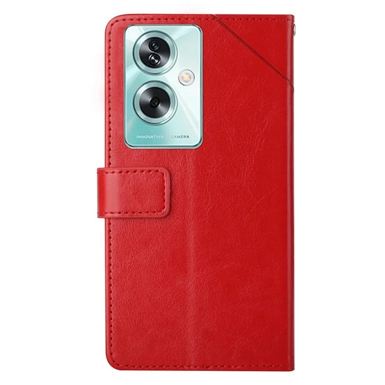 HT01 For Oppo A79 5G / A2 5G Case Scratch-resistant Imprinted Leather Phone Protector