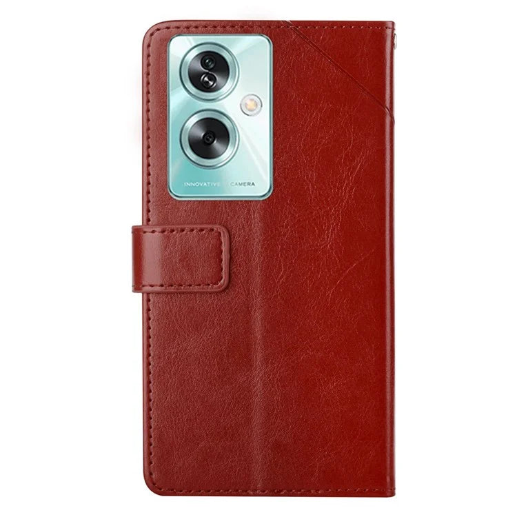 HT01 For Oppo A79 5G / A2 5G Case Scratch-resistant Imprinted Leather Phone Protector