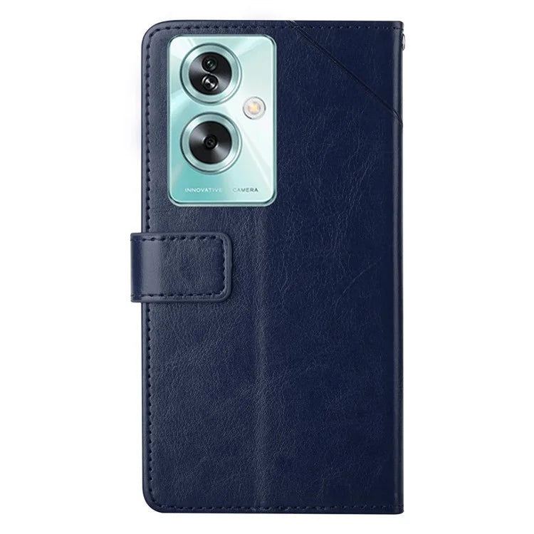 HT01 For Oppo A79 5G / A2 5G Case Scratch-resistant Imprinted Leather Phone Protector