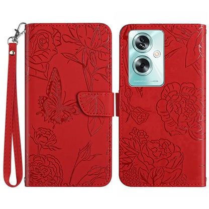 HT03 For Oppo A79 5G / A2 5G Case PU Leather Skin-touch Protective Phone Cover with Hand Strap