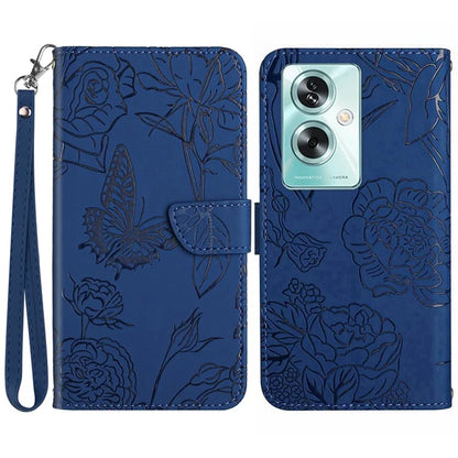 HT03 For Oppo A79 5G / A2 5G Case PU Leather Skin-touch Protective Phone Cover with Hand Strap