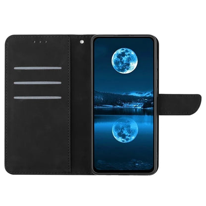 HT05 For Oppo A79 5G / A2 5G Case Imprinted PU Leather Wallet Skin-touch Phone Cover