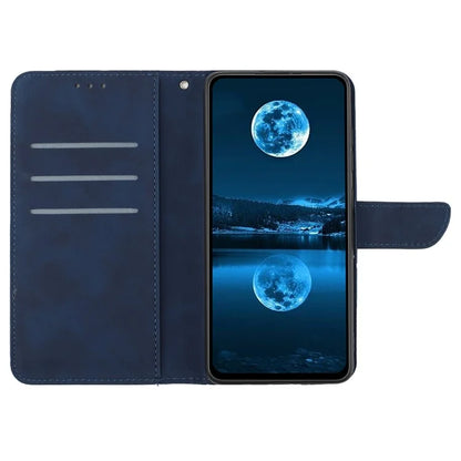 HT05 For Oppo A79 5G / A2 5G Case Imprinted PU Leather Wallet Skin-touch Phone Cover