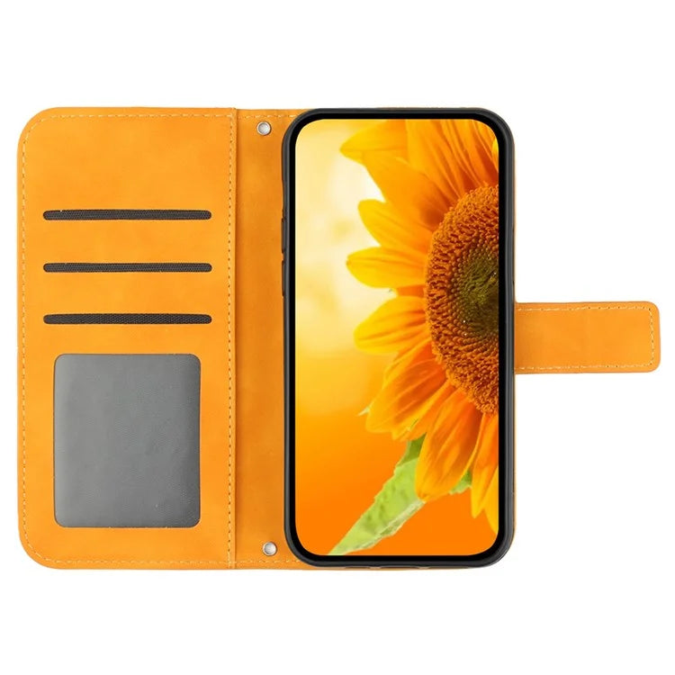 HT04 For Oppo A79 5G / A2 5G Case Skin-touch Leather Wallet Phone Cover with Wrist Strap