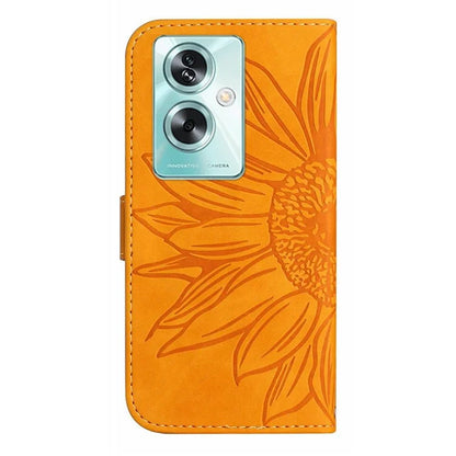 HT04 For Oppo A79 5G / A2 5G Case Skin-touch Leather Wallet Phone Cover with Wrist Strap