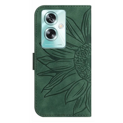 HT04 For Oppo A79 5G / A2 5G Case Skin-touch Leather Wallet Phone Cover with Wrist Strap