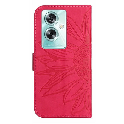 HT04 For Oppo A79 5G / A2 5G Case Skin-touch Leather Wallet Phone Cover with Wrist Strap