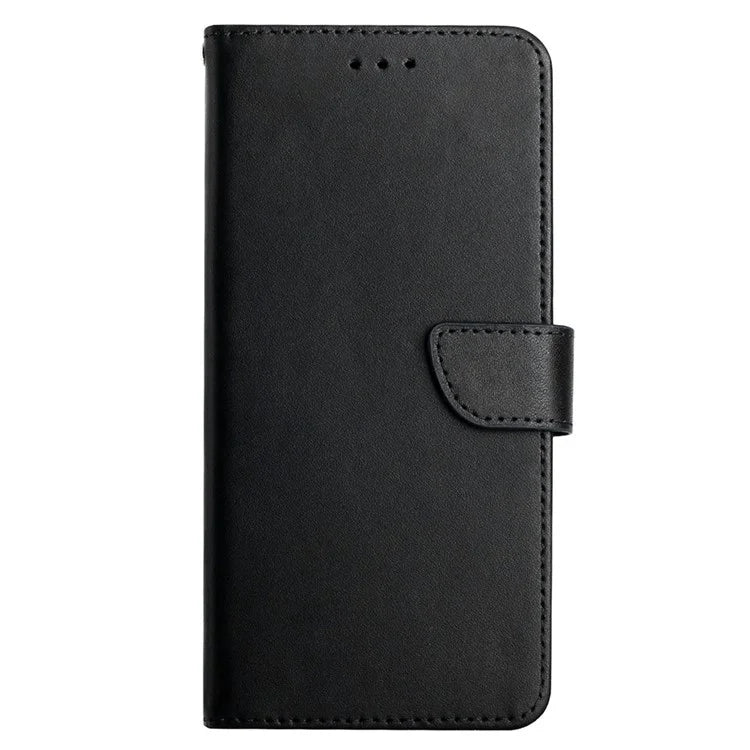 HT02 For Oppo A79 5G / A2 5G Case Genuine Cow Leather Stand Wallet Cell Phone Cover