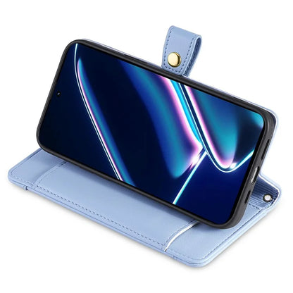 For Realme 11x 5G / 11 5G (Global) Case Wallet Stand Leather Cellphone Cover with 2 Straps