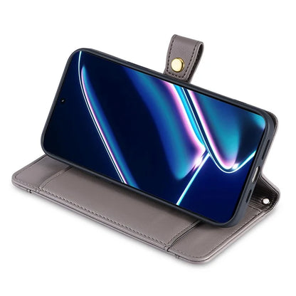 For Realme 11x 5G / 11 5G (Global) Case Wallet Stand Leather Cellphone Cover with 2 Straps