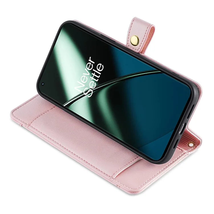 For OnePlus Nord CE3 5G Case PU Leather Wallet Stand Cellphone Cover with 2 Straps
