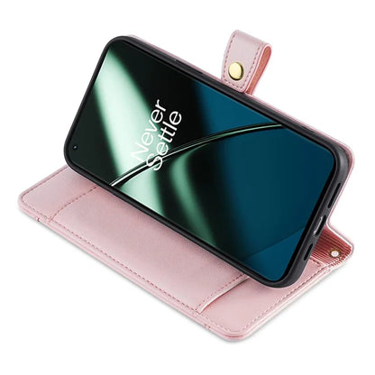 For OnePlus Nord CE3 5G Case PU Leather Wallet Stand Cellphone Cover with 2 Straps