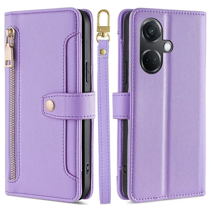 For OnePlus Nord CE3 5G Case PU Leather Wallet Stand Cellphone Cover with 2 Straps