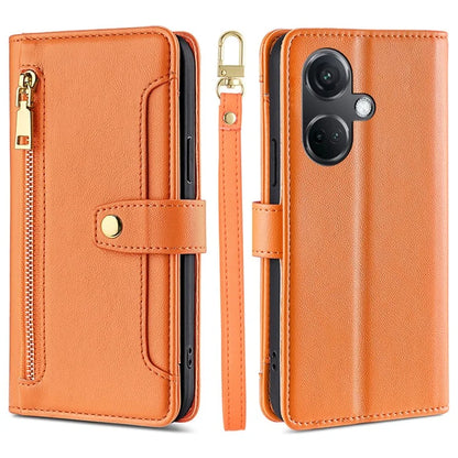 For OnePlus Nord CE3 5G Case PU Leather Wallet Stand Cellphone Cover with 2 Straps