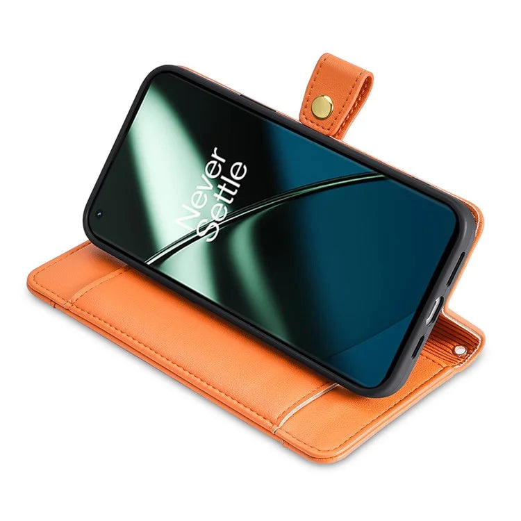 For OnePlus Nord CE3 5G Case PU Leather Wallet Stand Cellphone Cover with 2 Straps