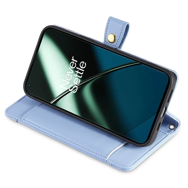 For OnePlus Nord CE3 5G Case PU Leather Wallet Stand Cellphone Cover with 2 Straps