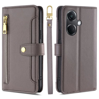 For OnePlus Nord CE3 5G Case PU Leather Wallet Stand Cellphone Cover with 2 Straps