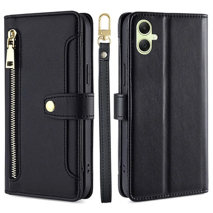 For Samsung Galaxy A05 4G Case Multiple Card Slots Wallet Phone Cover with 2 Straps