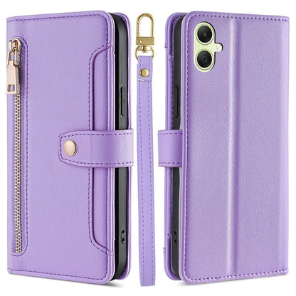 For Samsung Galaxy A05 4G Case Multiple Card Slots Wallet Phone Cover with 2 Straps