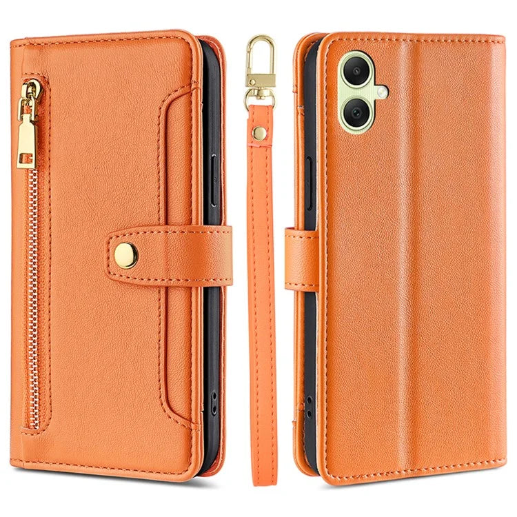 For Samsung Galaxy A05 4G Case Multiple Card Slots Wallet Phone Cover with 2 Straps