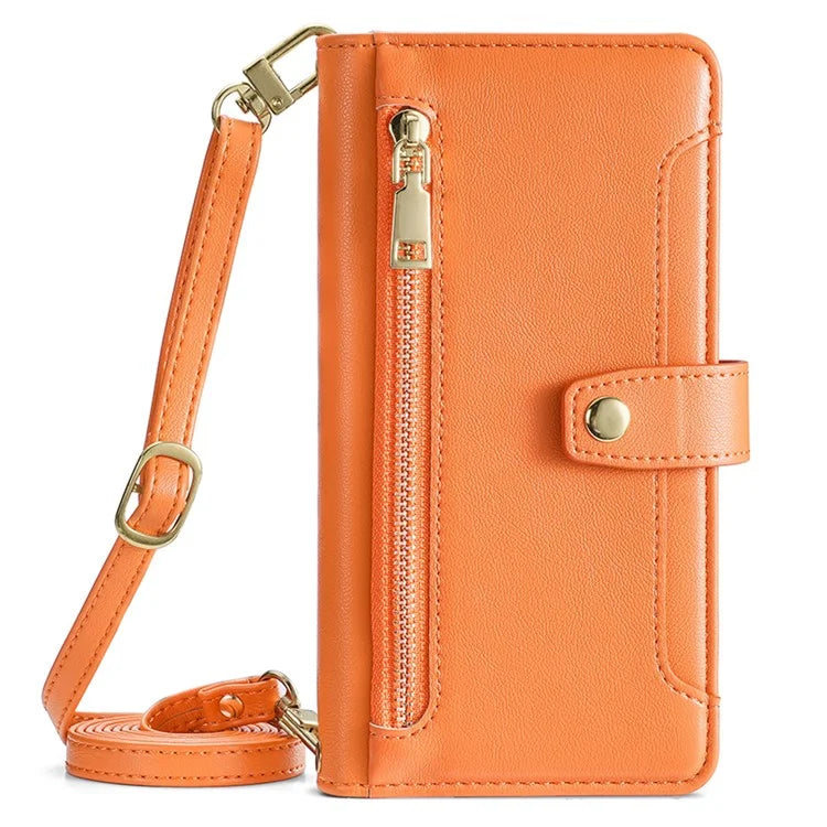 For Samsung Galaxy A05 4G Case Multiple Card Slots Wallet Phone Cover with 2 Straps