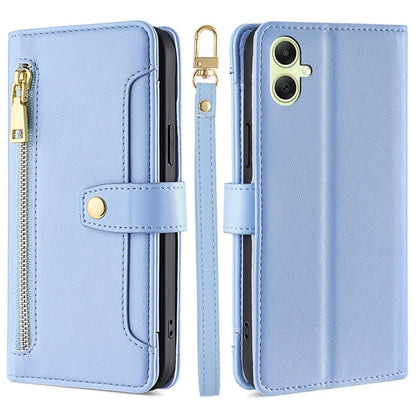 For Samsung Galaxy A05 4G Case Multiple Card Slots Wallet Phone Cover with 2 Straps