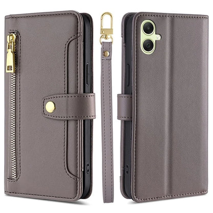 For Samsung Galaxy A05 4G Case Multiple Card Slots Wallet Phone Cover with 2 Straps