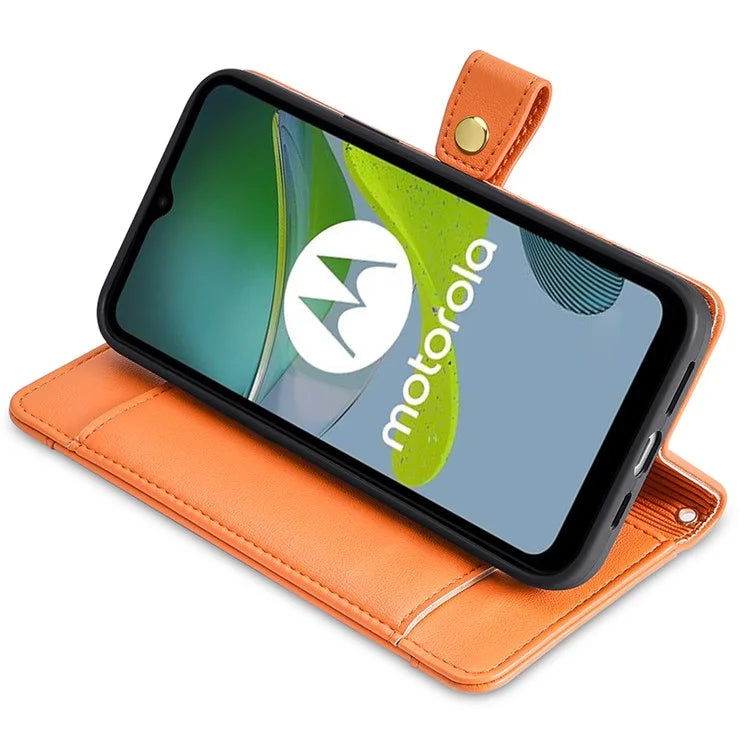 For Motorola Moto G84 5G Case Zipper Wallet Multifunction Phone Cover with 2 Straps