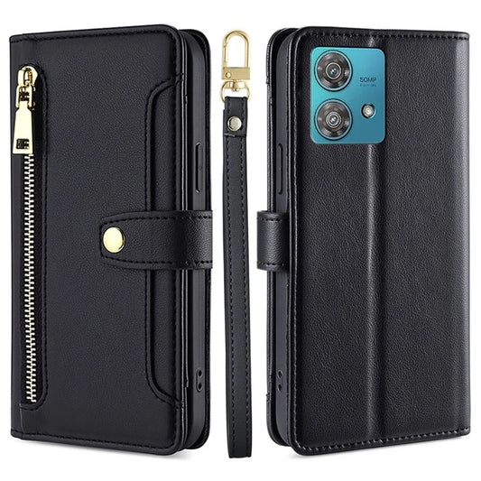 For Motorola Edge 40 Neo 5G Case Wallet Crossbody Phone Bag with 2 Straps