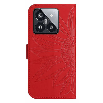 HT04 For Xiaomi 14 Pro Leather Case Skin-touch Phone Wallet Cover with Wrist Strap