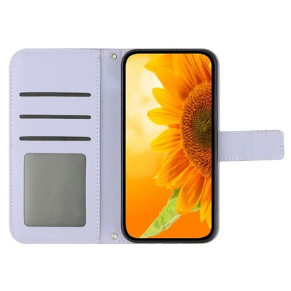 HT04 For Xiaomi 14 Pro Case Skin-touch Wallet Stand Leather Cover with Shoulder Strap