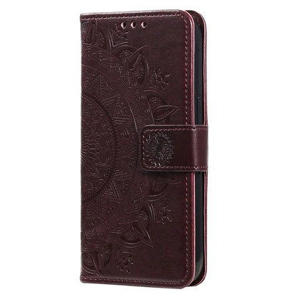 For Xiaomi 14 Pro Case Mandala Flower Imprinted Leather Phone Wallet Cover with Stand