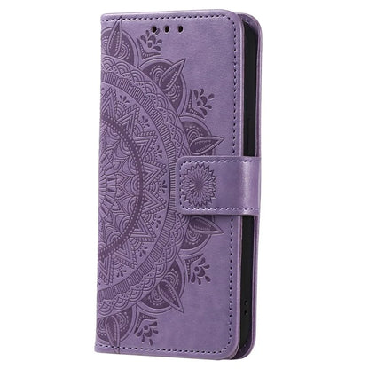 For Xiaomi 14 Pro Case Mandala Flower Imprinted Leather Phone Wallet Cover with Stand