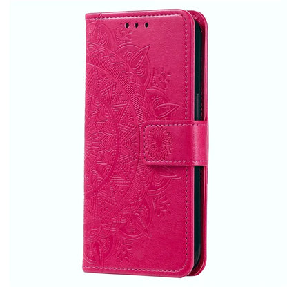 For Xiaomi 14 Pro Case Mandala Flower Imprinted Leather Phone Wallet Cover with Stand