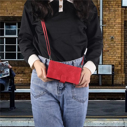 Style 006 For Xiaomi 14 Pro Case Leather Wallet Cover with Hand Strap and Shoulder Strap