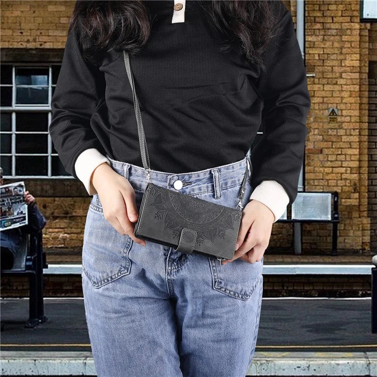 Style 006 For Xiaomi 14 Pro Case Leather Wallet Cover with Hand Strap and Shoulder Strap