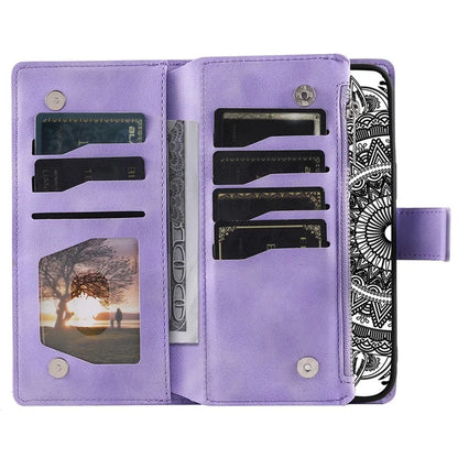 For Xiaomi 14 Pro Case Imprinted Phone Cover Slim-Fit Phone Shell Leather Wallet with Strap