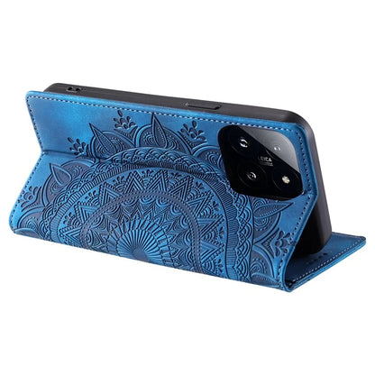 Style-010 For Xiaomi 14 Pro Case Imprinted Mandala Flower Leather Phone Cover