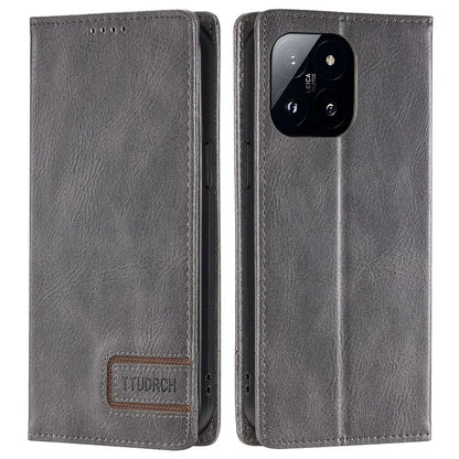 TTUDRCH Style 007 For Xiaomi 14 Pro Case RFID Blocking Leather Wallet Phone Cover